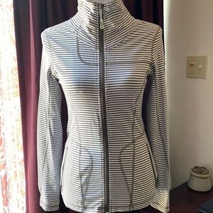 Lole stripped zip jacket
